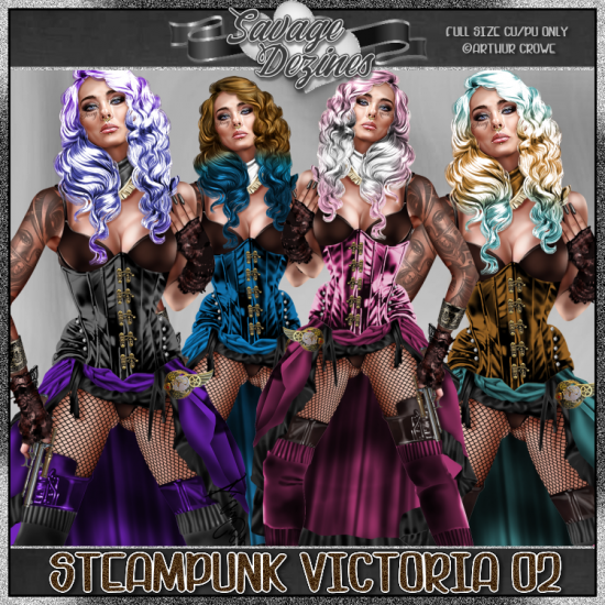 Steampunk Victoria 02 CU4PU - Click Image to Close