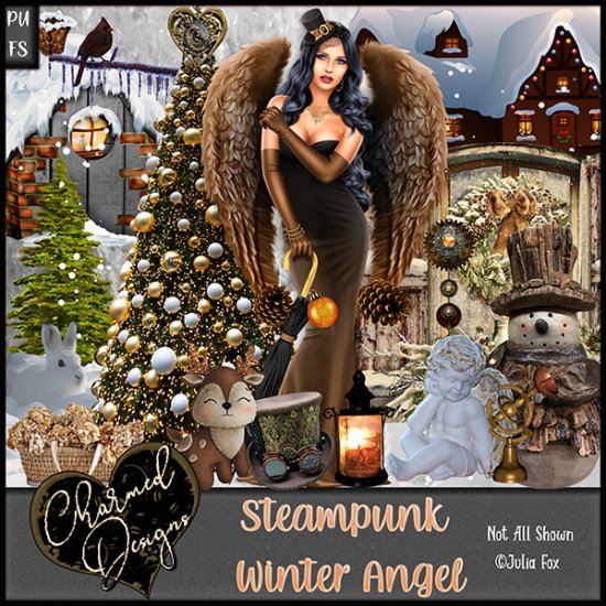 Steampunk Winter Angel - Click Image to Close