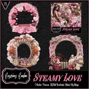 Steamy Love Cluster Frames