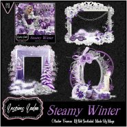 Steamy Winter Cluster Frames
