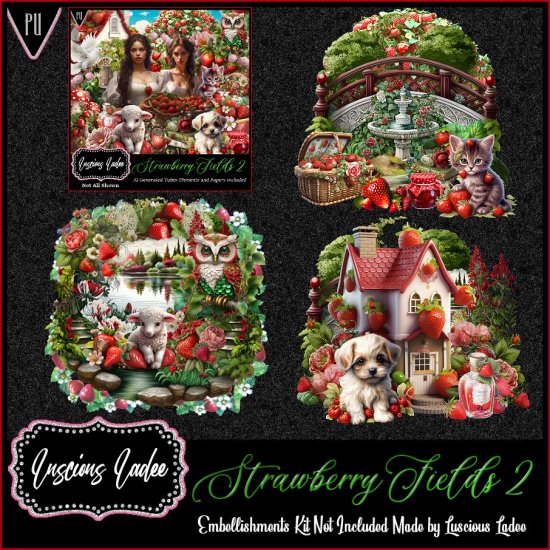 Strawberry Fields 2 Embellishments - Click Image to Close