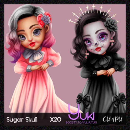 Sugar Skull by Yuki - Click Image to Close