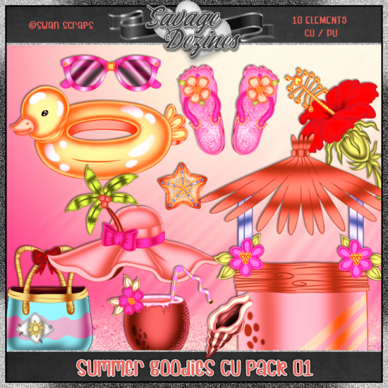 Summer Goodies CU Pack 01 - Click Image to Close