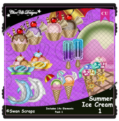 Summer Ice Cream 1 CU/PU Pack 1