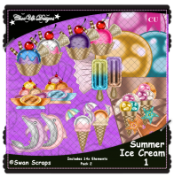 Summer Ice Cream 1 CU/PU Pack 2