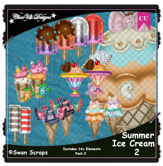 Summer Ice Cream 2 CU/PU Pack 2 - Click Image to Close