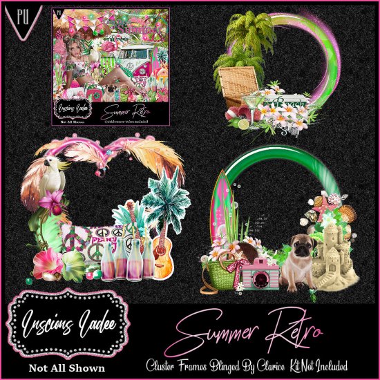 Summer Retro Cluster Frames - Click Image to Close