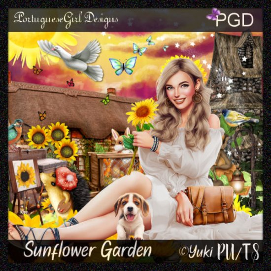 Sunflower Garden - Click Image to Close