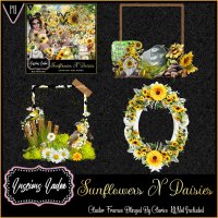 Sunflowers N Daisies Cluster Frames