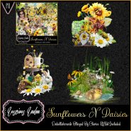 Sunflowers N Daisies Embellishments