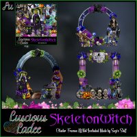 Skeleton Witch Cluster Frames