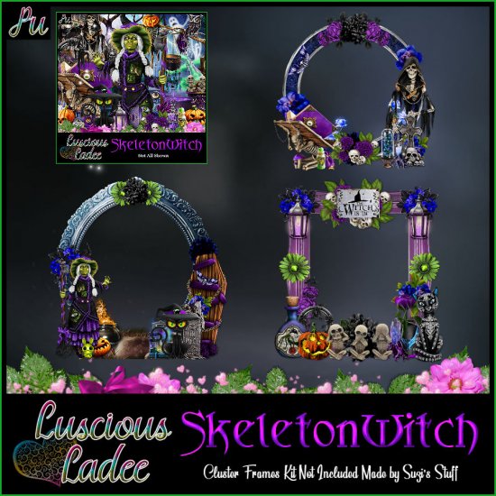 Skeleton Witch Cluster Frames - Click Image to Close