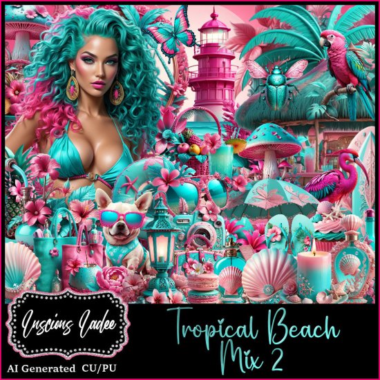 Tropical Beach Mix 2 - Click Image to Close