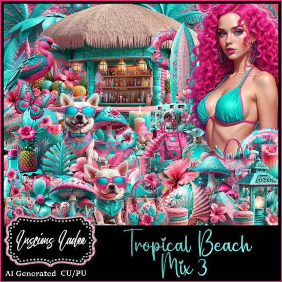 Tropical Beach Mix 3 - Click Image to Close