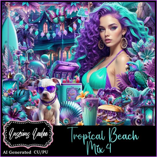 Tropical Beach Mix 4 - Click Image to Close