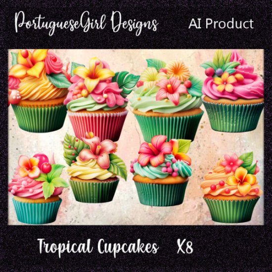 Tropical Cupcakes - Click Image to Close