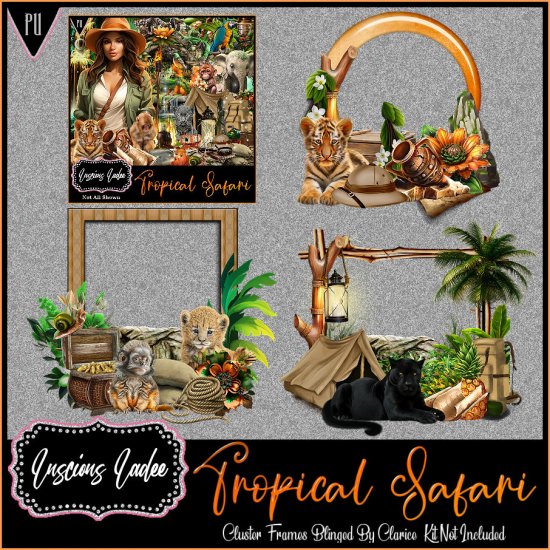 Tropical Safari Cluster Frames - Click Image to Close