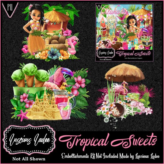 Tropical Sweets Embellishments - Click Image to Close