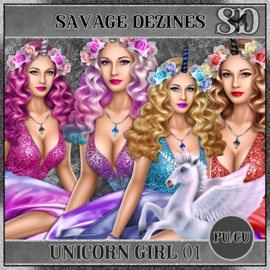 Unicorn Girl 01 CU4PU - Click Image to Close