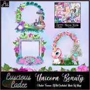 Unicorn Beauty Cluster Frames