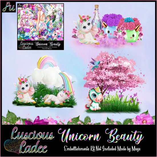 Unicorn Beauty Embellishments - Click Image to Close