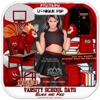 Varsity School Days Red and Black