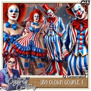 USA Clown Couple Tubes 1