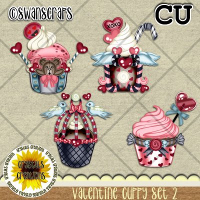 Valentine Cuppy Set 2