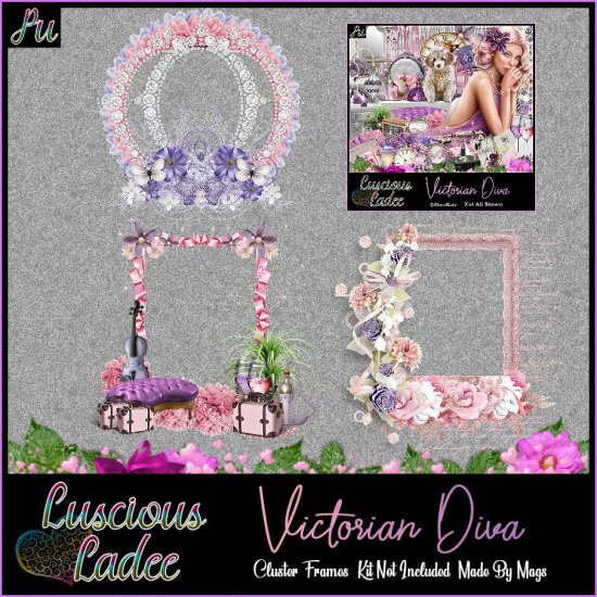 Victorian Diva Cluster Frames - Click Image to Close