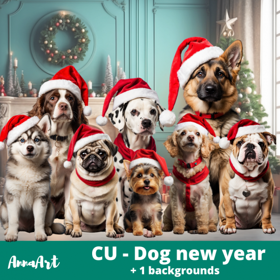 CU - Dog new year - Click Image to Close