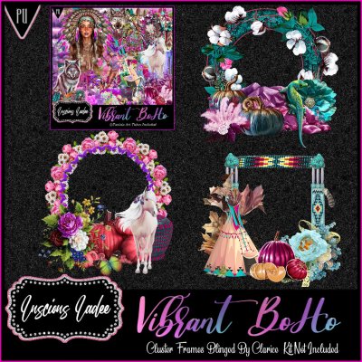 Vibrant BoHo Cluster Frames