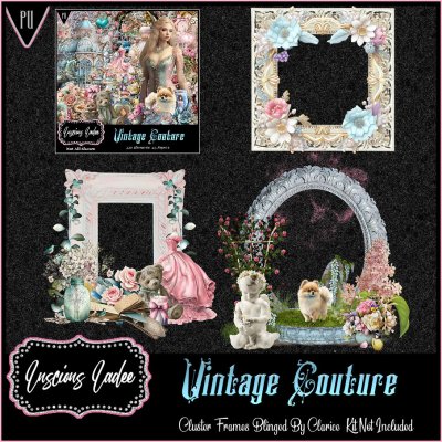 Vintage Couture Cluster Frames