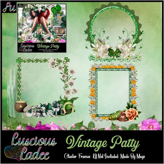 Vintage Patty Cluster Frames - Click Image to Close