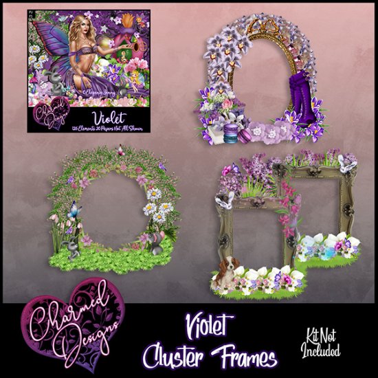 Violet Cluster Frames - Click Image to Close