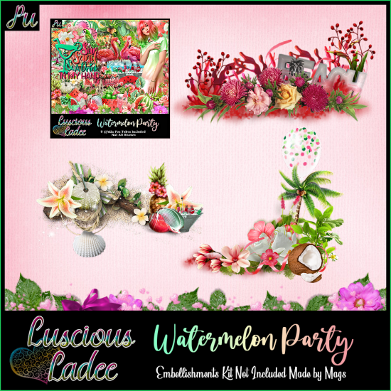 Watermelon Party Embellishments - Click Image to Close