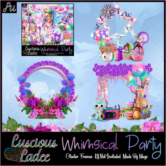 Whimsical Party Cluster Frames - Click Image to Close