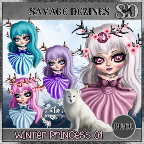 Winter Princess 01 CU - Click Image to Close