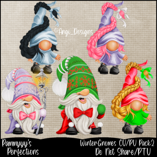 Winter Gnomes CU Pack2 - Click Image to Close