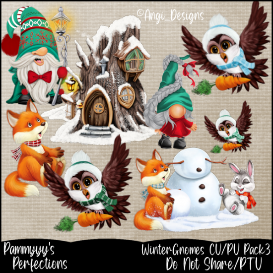 Winter Gnomes CU Pack3 - Click Image to Close