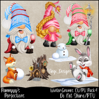 Winter Gnomes CU Pack4