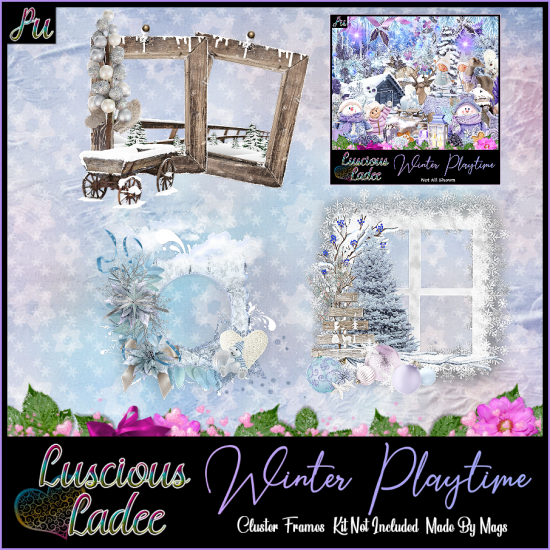 Winter Playtime Cluster Frames - Click Image to Close