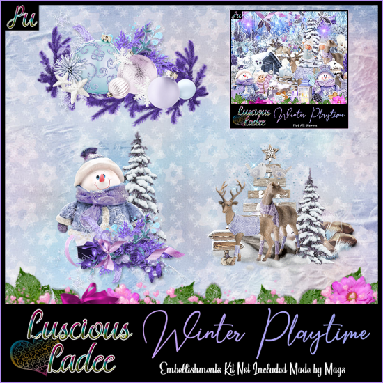 Winter Playtime Embellishments - Click Image to Close