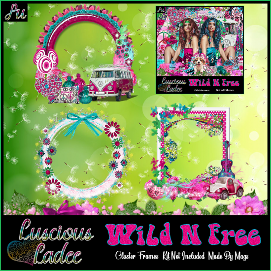 Wild N Free Cluster Frames - Click Image to Close