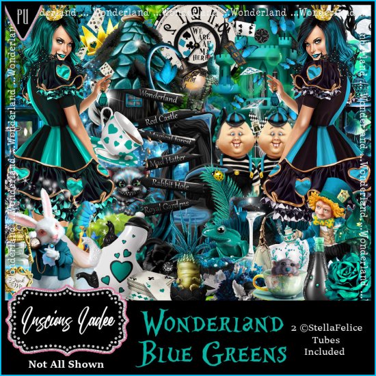 Wonderland Blue Greens - Click Image to Close