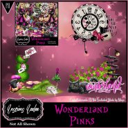Wonderland Pinks Embellishments