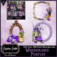 Wonderland Purples Cluster Frames