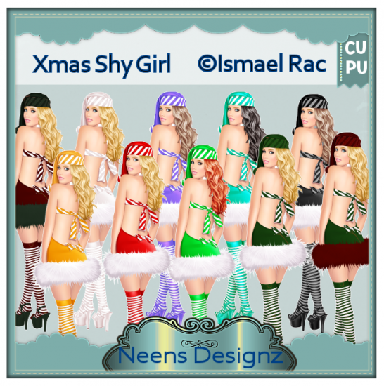 Xmas Shy Girl - Click Image to Close