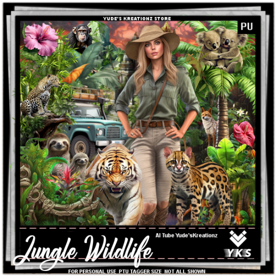 Jungle Wildlife - Click Image to Close