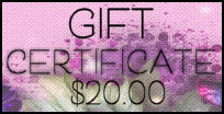 Gift Certificate $20 - Click Image to Close