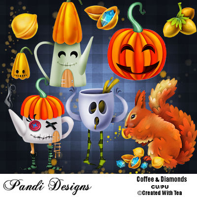 SPOOKED COFFEE AND DIAMONDS - Click Image to Close